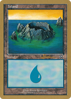 Island (335) - 2001 Antoine Ruel (MMQ) (WCD-) - World Championship Decks 2001-1
