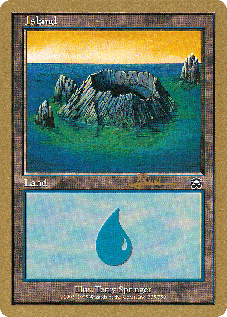 Island (335) - 2001 Antoine Ruel (MMQ) (WCD-) - World Championship Decks 2001-1