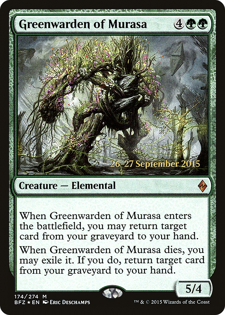 Greenwarden of Murasa [Battle for Zendikar Prerelease Promos]-1