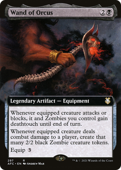 Wand of Orcus (Extended Art) (AFC-297) - Forgotten Realms Commander: (Extended Art)-1