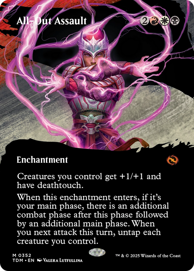 All-Out Assault (Borderless) [Tarkir: Dragonstorm]-1