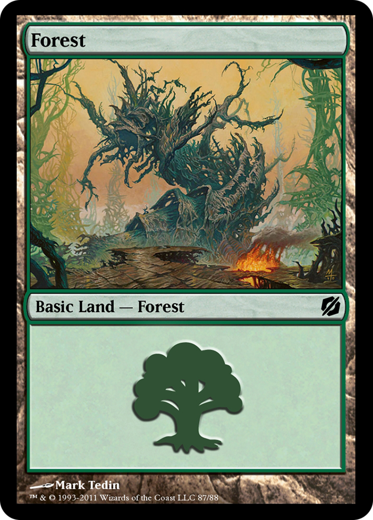Forest (TD2-087) - Duel Decks: Mirrodin Pure vs. New Phyrexia-1