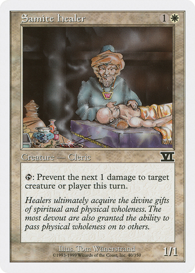 Samite Healer [Classic Sixth Edition]-1