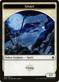 Spirit (002) // Spirit (010) Double-Sided Token [Ravnica Allegiance Guild Kit Tokens]-5
