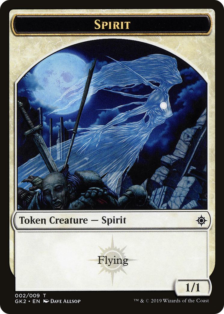 Spirit (002) // Spirit (010) Double-Sided Token [Ravnica Allegiance Guild Kit Tokens]-5