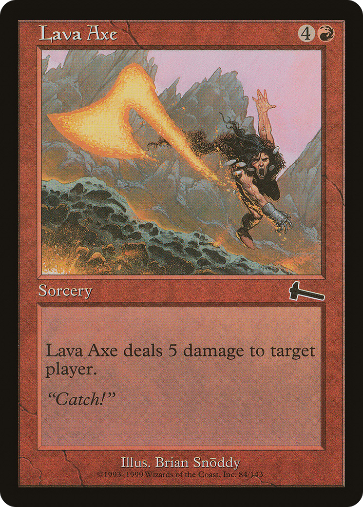 Lava Axe [Urza's Legacy]-1