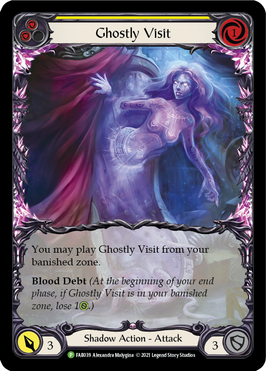 Ghostly Visit (Yellow) [FAB039] (Promo)  Rainbow Foil-1