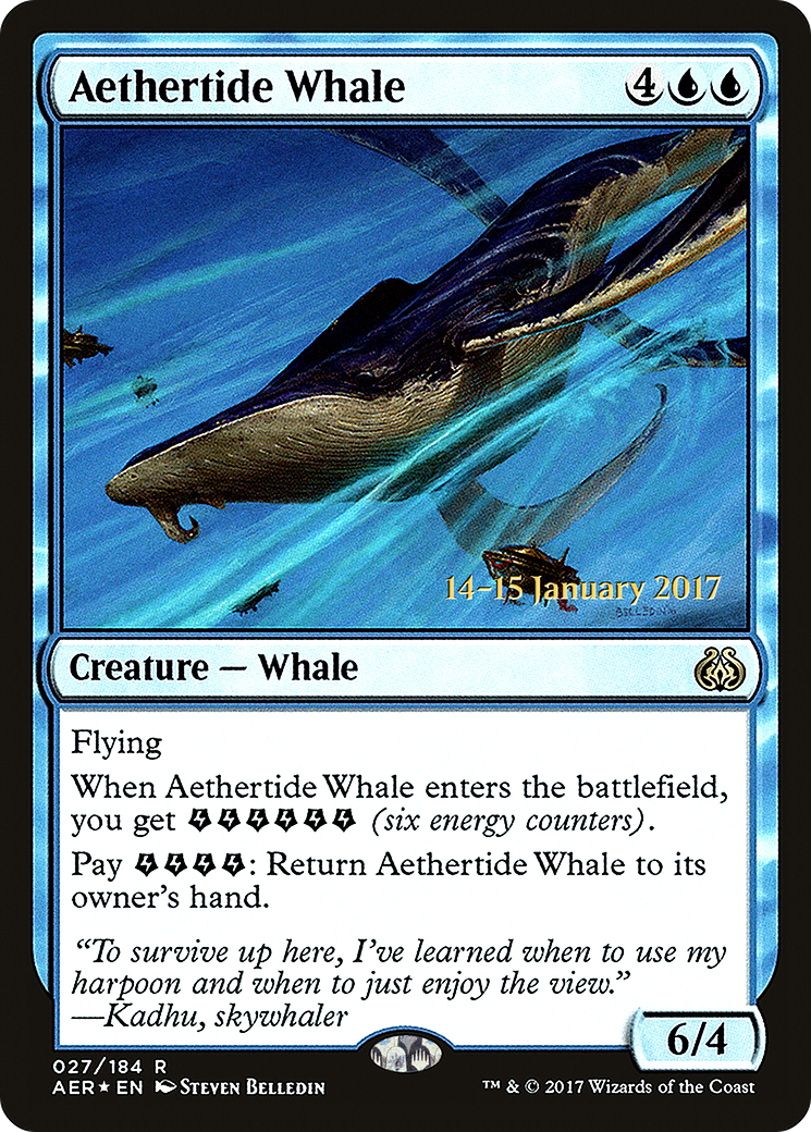 Aethertide Whale [Aether Revolt Prerelease Promos]-1