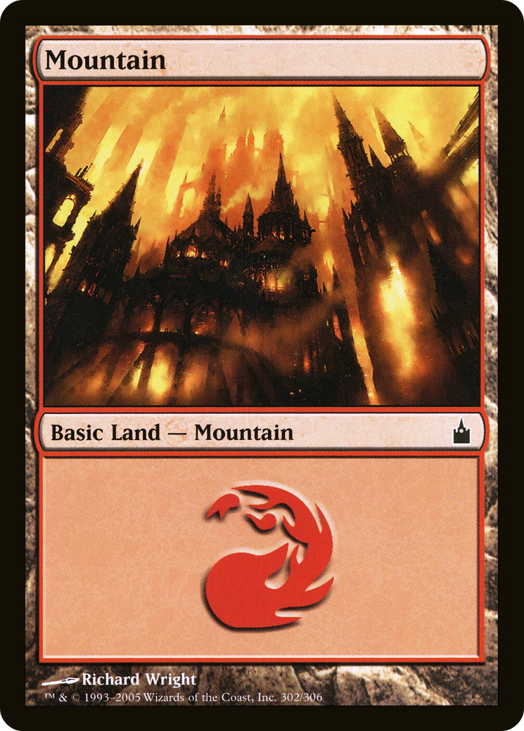 Mountain (302) [Ravnica: City of Guilds]-1