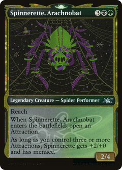 Spinnerette, Arachnobat (Showcase) (Galaxy Foil) [Unfinity]-1