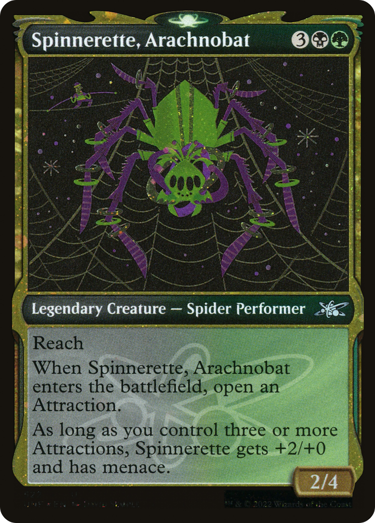 Spinnerette, Arachnobat (Showcase) (Galaxy Foil) [Unfinity]-1
