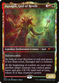 Xenagos, God of Revels (SLD-081) - Secret Lair Drop: (enchantment, Showcase) Foil-1
