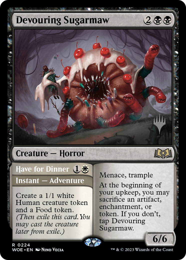 Devouring Sugarmaw // Have for Dinner(Promo Pack) [Wilds of Eldraine Promos]-3