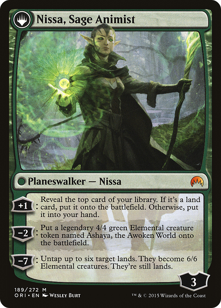 Nissa, Vastwood Seer // Nissa, Sage Animist [Secret Lair: From Cute to Brute]-2