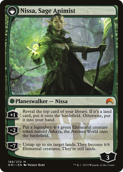Nissa, Vastwood Seer // Nissa, Sage Animist [Secret Lair: From Cute to Brute]-2