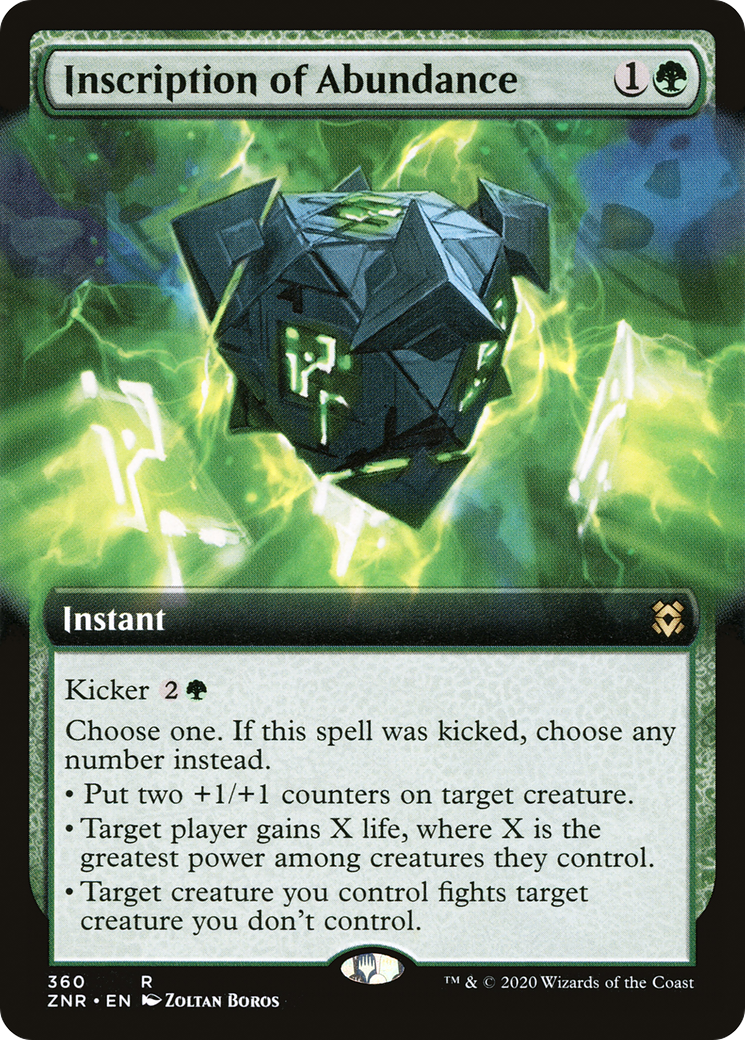 Inscription of Abundance (Extended Art) [Zendikar Rising]-1