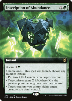 Inscription of Abundance (Extended Art) [Zendikar Rising]-1