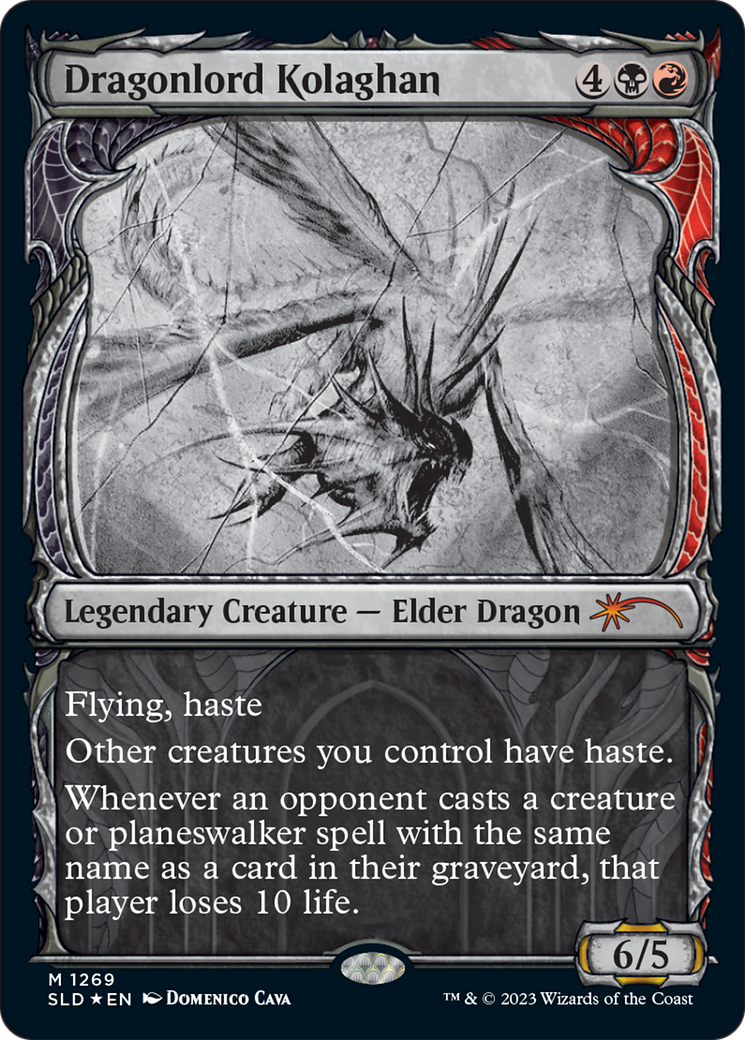 Dragonlord Kolaghan (Halo Foil) [Secret Lair Drop Series]-1