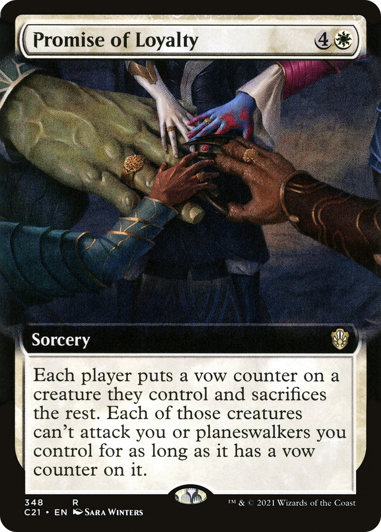 Promise of Loyalty (Extended Art) [Commander 2021]-1