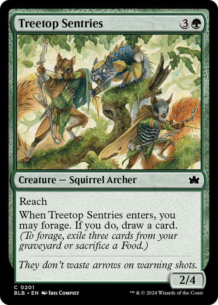 Treetop Sentries (BLB-201) - Bloomburrow Foil-1