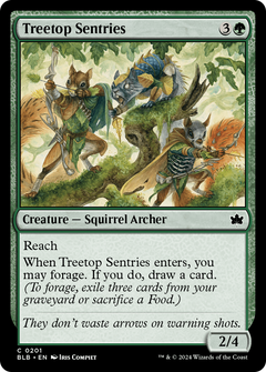 Treetop Sentries (BLB-201) - Bloomburrow Foil-1