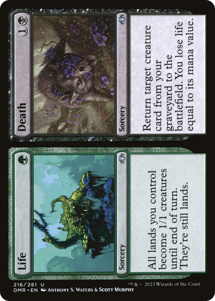 Life // Death [Dominaria Remastered]-1