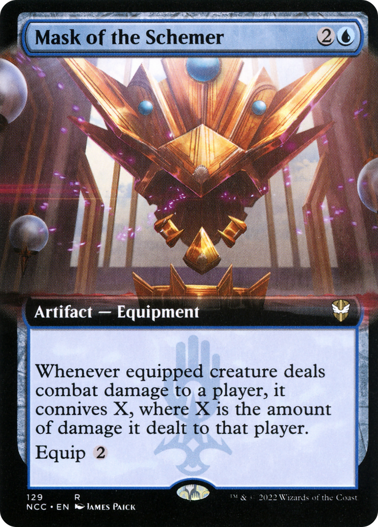 Mask of the Schemer (Extended Art) [Streets of New Capenna Commander]-1