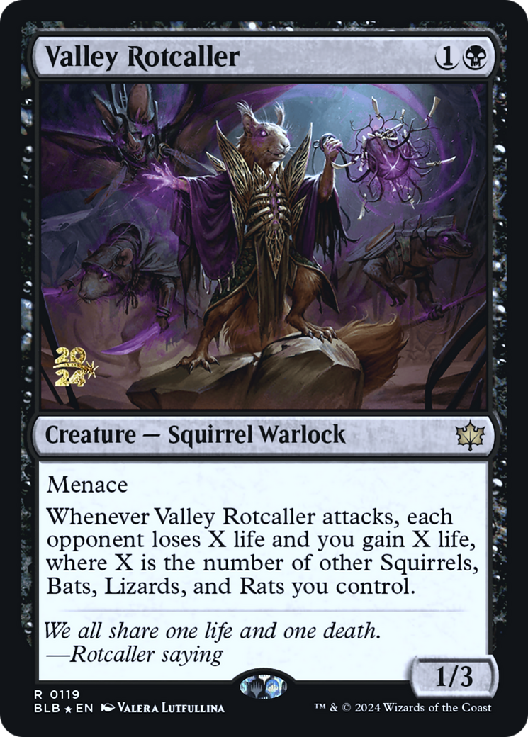 Valley Rotcaller (PRE-119) - Bloomburrow Promos Foil-1