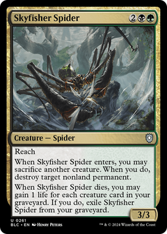Skyfisher Spider [Bloomburrow Commander]-1