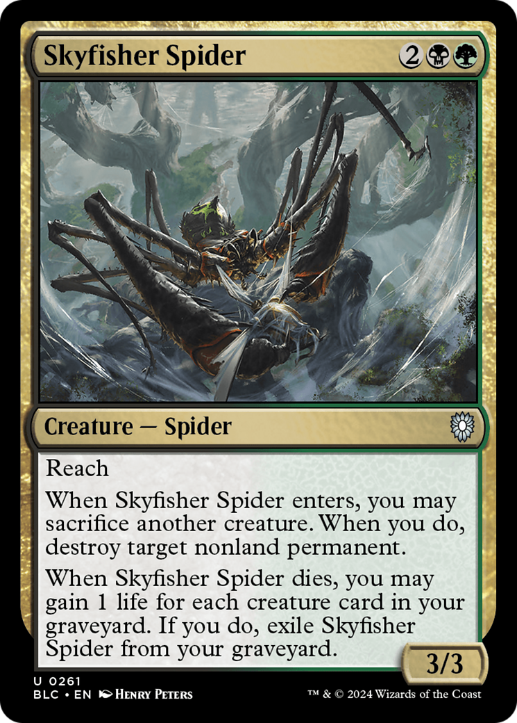 Skyfisher Spider [Bloomburrow Commander]-1