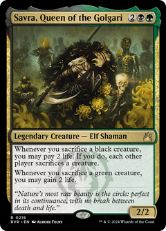 Savra, Queen of the Golgari [Ravnica Remastered]-1