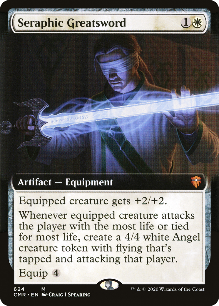 Seraphic Greatsword (Extended Art) [Commander Legends]-1