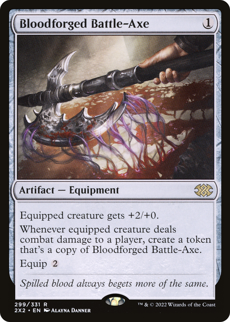 Bloodforged Battle-Axe [Double Masters 2022]-1