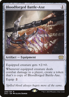 Bloodforged Battle-Axe [Double Masters 2022]-1