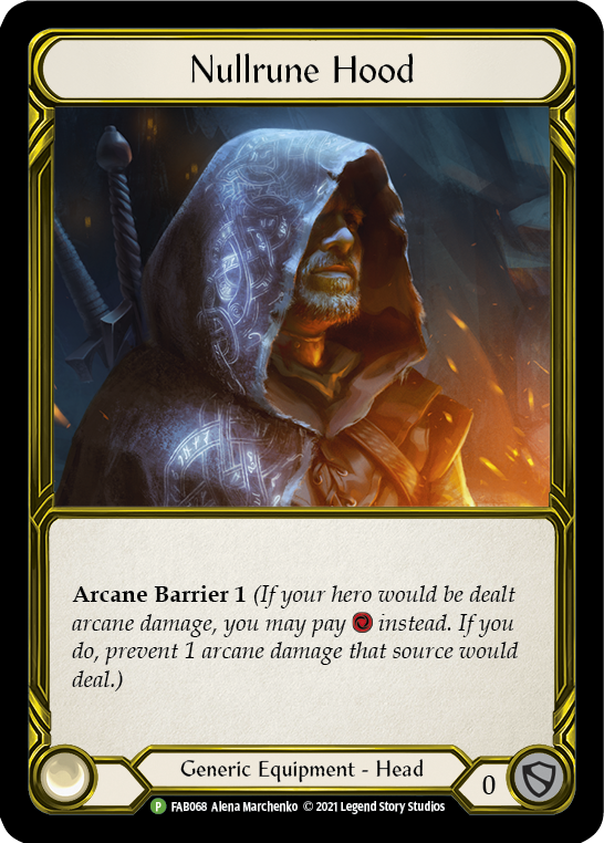 Nullrune Hood (Golden) [FAB068] (Promo)  Cold Foil-1
