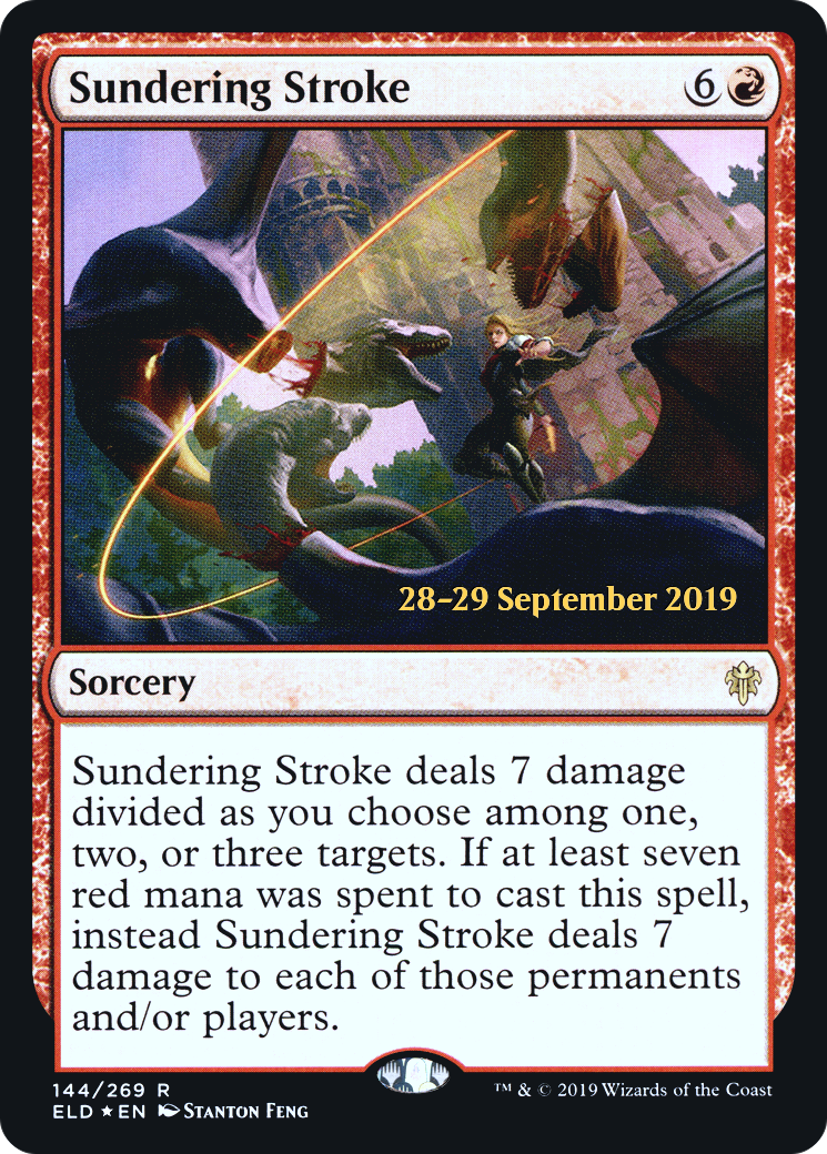 Sundering Stroke [Throne of Eldraine Prerelease Promos]-1