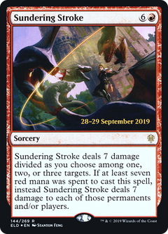 Sundering Stroke [Throne of Eldraine Prerelease Promos]-1
