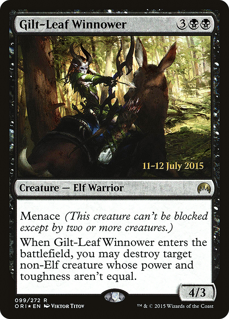 Gilt-Leaf Winnower [Magic Origins Prerelease Promos]-1