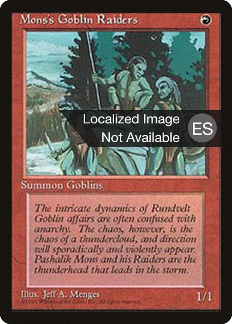 Mons's Goblin Raiders [Fourth Edition Foreign Black Border]-1