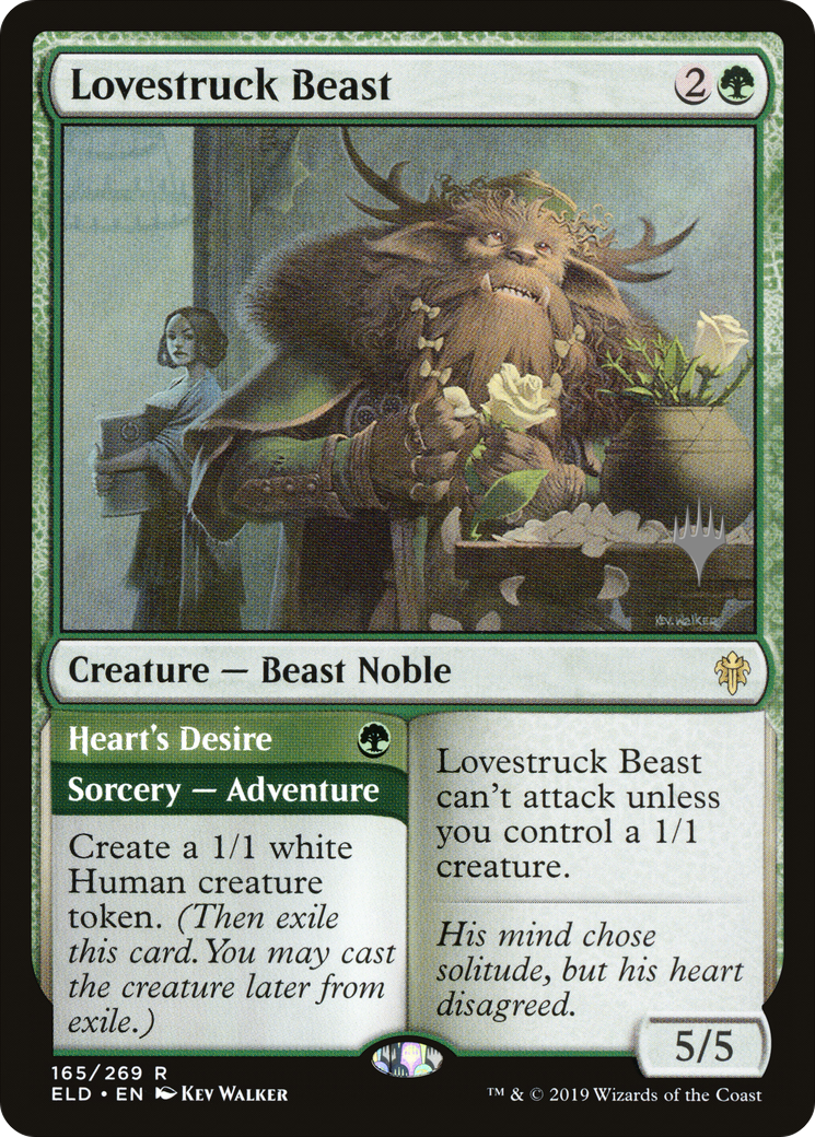 Lovestruck Beast // Heart's Desire (Promo Pack) [Throne of Eldraine Promos]-1