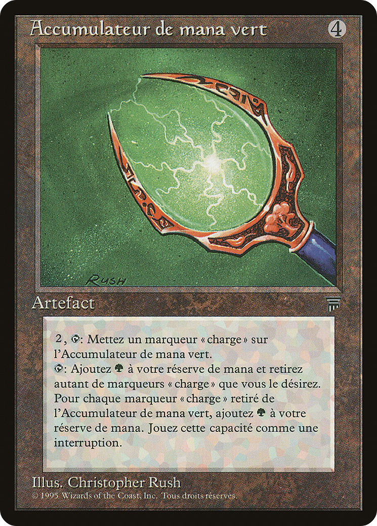 Green Mana Battery (French) - "Accumulateur de mana vert" (REN-) - Renaissance-1