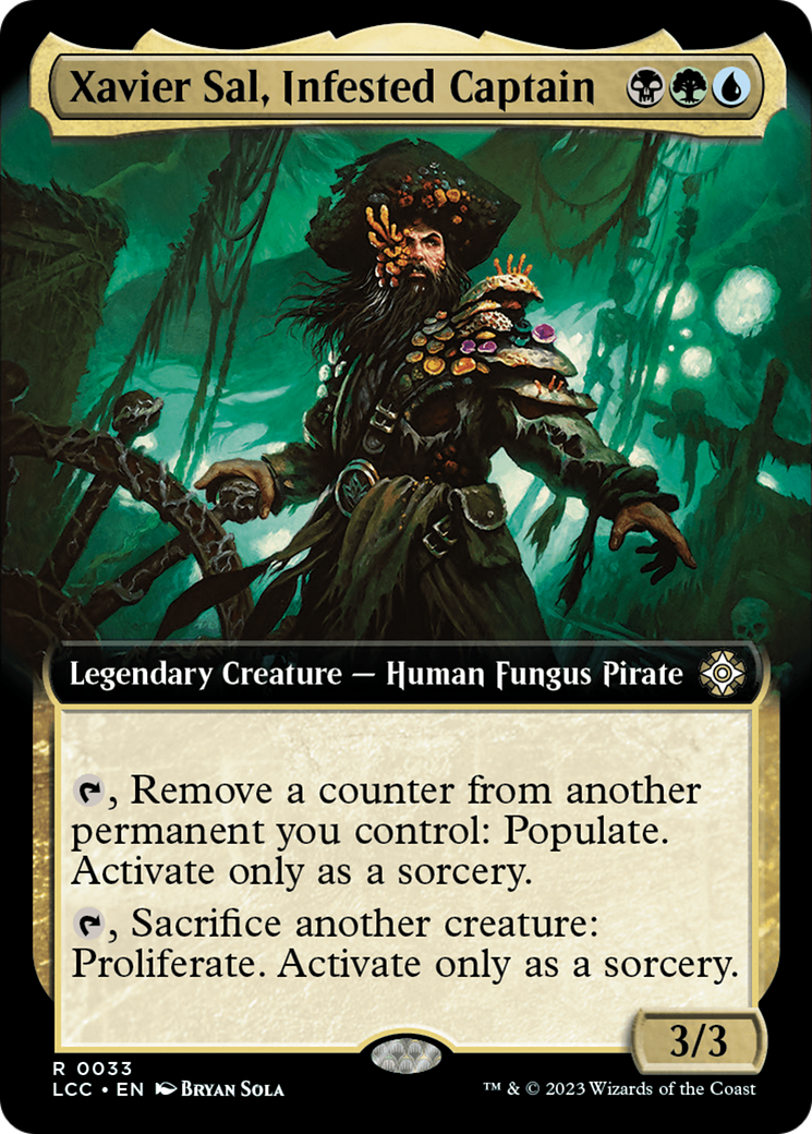 Xavier Sal, Infested Captain (Extended Art) (LCC-033) - The Lost Caverns of Ixalan Commander: (Extended Art)-1