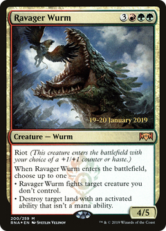 Ravager Wurm [Ravnica Allegiance Prerelease Promos]-1
