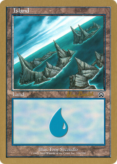 Island (338) - 2001 Alex Borteh (MMQ) (WCD-) - World Championship Decks 2001-1