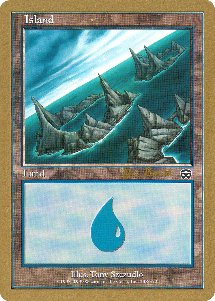 Island (338) - 2001 Alex Borteh (MMQ) (WCD-) - World Championship Decks 2001-1
