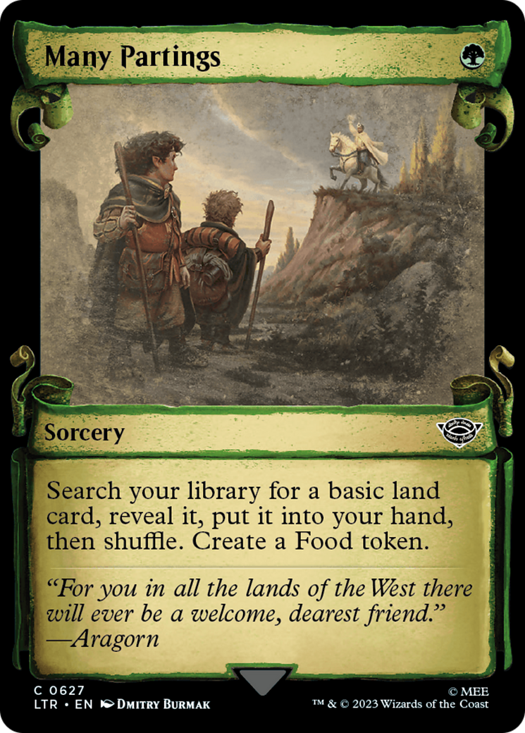 Many Partings [The Lord of the Rings: Tales of Middle-Earth Showcase Scrolls]-1