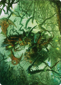 Skyscythe Engulfer // Skyscythe Engulfer (AONE-042) - Phyrexia: All Will Be One Art Series (Borderless) Foil-3