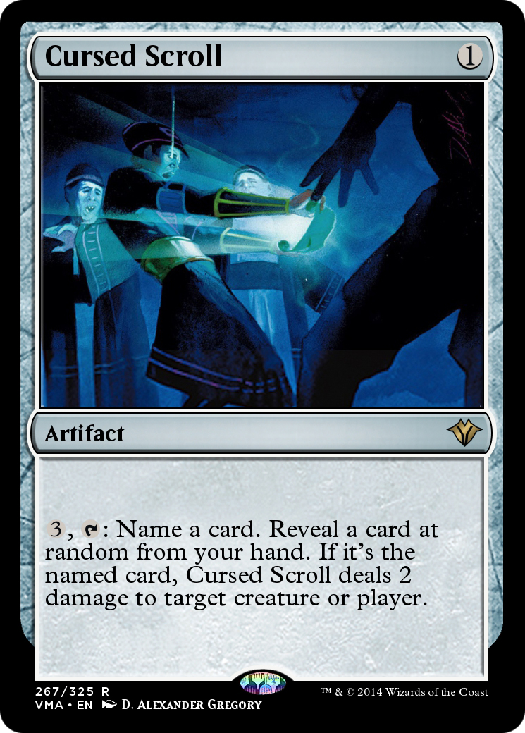 Cursed Scroll (VMA-267) - Vintage Masters Foil-1