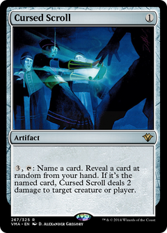 Cursed Scroll (VMA-267) - Vintage Masters Foil-1