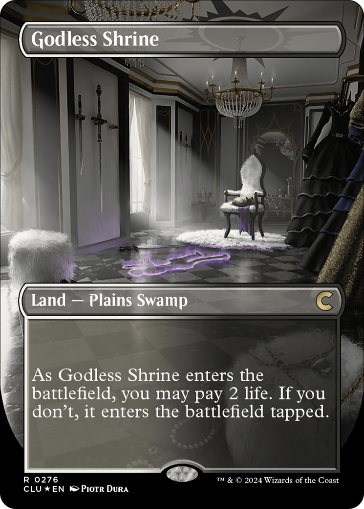 Godless Shrine (Borderless) [Ravnica: Clue Edition]-1